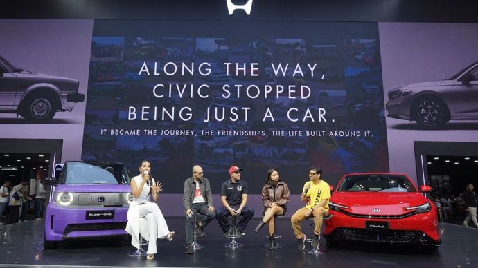 PT Honda Prospect Motor (HPM) merayakan 50 tahun perjalanan Honda Civic di Indonesia melalui talkshow bertajuk "50 Years of Civic in Indonesia - Culture. Evolved." pada ajang Gaikindo Indonesia International Auto Show (GIIAS) 2026.&nbsp;(Foto: Dok/Istimewa/HPM)