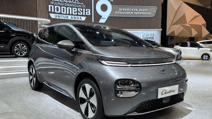 Wuling Motors memperkenalkan Wuling New Cloud EV SE di GIIAS 2026. (Foto: Dok/Istimewa) 