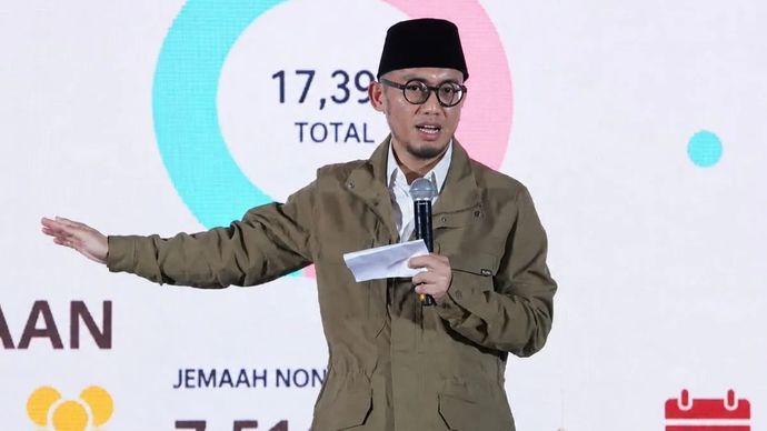 Arsip - Wakil Menteri Haji dan Umrah Dahnil Anzar Simanjuntak menghadiri Musyawarah Kerja Nasional (Mukernas) Asosiasi Penyelenggara Haji Khusus Indonesia (ASPHIRASI) di Kota Malang, Provinsi Jawa Timur pada Rabu, 15 Juli 2026.