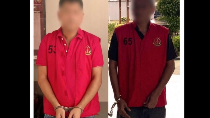 Terduga pelaku mafia tanah di Singkawang. 