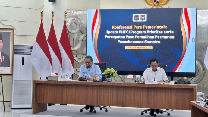 Kepala Badan Komunikasi Pemerintah (Bakom), Muhammad Qodari dan Mendagri Tito Karnavian