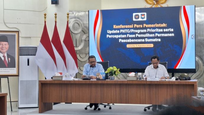 Kepala Badan Komunikasi Pemerintah (Bakom), Muhammad Qodari dan Mendagri Tito Karnavian