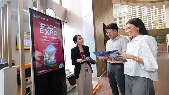 sosialisasi partisipasi BNI dalam Danantara Housing Expo 2026 di Jakarta, Rabu (5/8/2026).