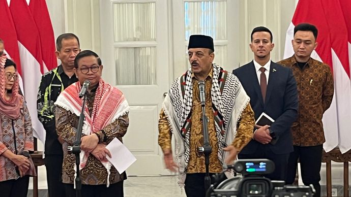 Dubes Palestina Temui Pramono di Balai Kota