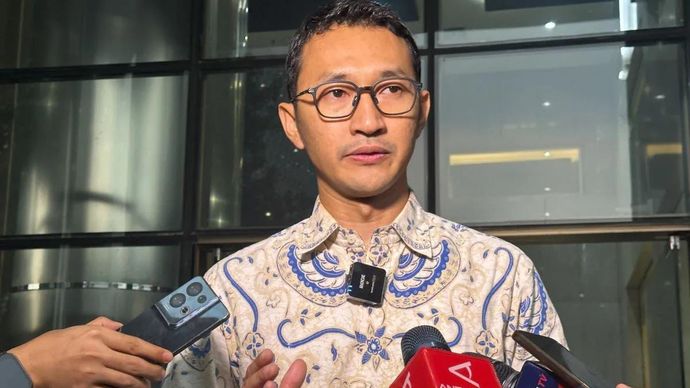 Juru Bicara Komisi Pemberantasan Korupsi Budi Prasetyo memberikan keterangan di Gedung Merah Putih KPK, Jakarta, Selasa, 30 Juni 2026