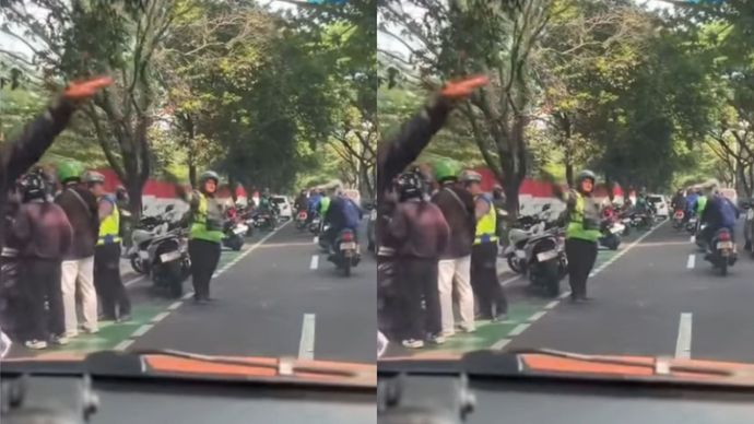Kecelakaan bermotor di Depok