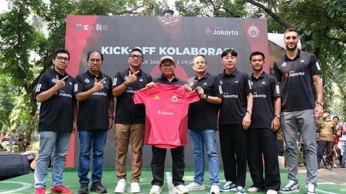 Bank Jakarta x Persija Collaboration Kick -Off di Taman Suropati, Menteng, Jakarta Pusat, Minggu, 9 Agustus 2026