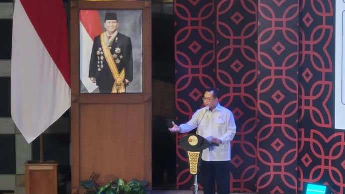 Kepala Badan Riset dan Inovasi Nasional (BRIN) Arif Satria dalam kegiatan Indonesia Innovator Awards 2026 di Jakarta
