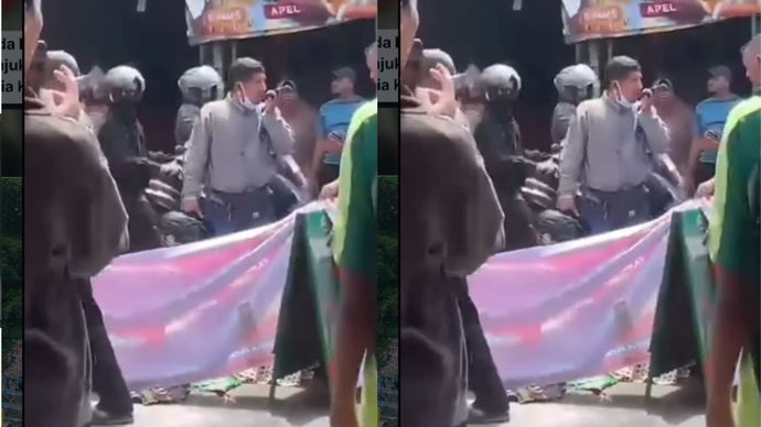Kecelakaan lalu lintas terjadi di dekat SPBU Kaliabang Bungur, Jalan Kaliabang Bungur, RT 003/RW 002, Kelurahan Pejuang, Kecamatan Medan Satria, Kota Bekasi, Sabtu (8/8/2026).