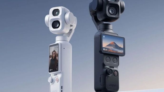 Ilustrasi kamera gimbal pocket. Dalam foto ini DJI Osmo Pocket 4P.