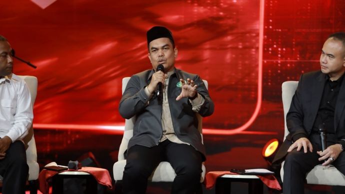 Wakil Sekretaris Jenderal MUI M. Ihsan Tanjung dalam program perdana Suara Nusantara di Nusantara TV, Rabu (12/8/2026).
