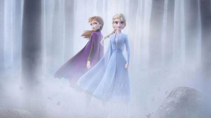 Ilustrasi film Frozen.
