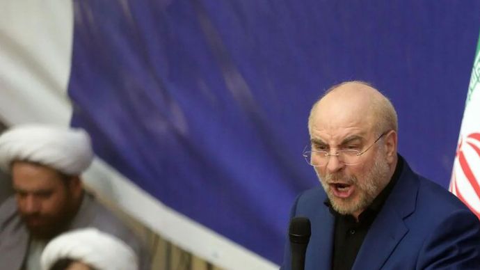 Arsip - Ketua Parlemen Iran sekaligus ketua delegasi perundingan Iran Mohammed Bagher Ghalibaf.