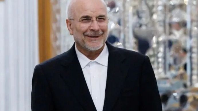 Arsip foto - Ketua Parlemen Iran Mohammad Bagher Qalibaf.