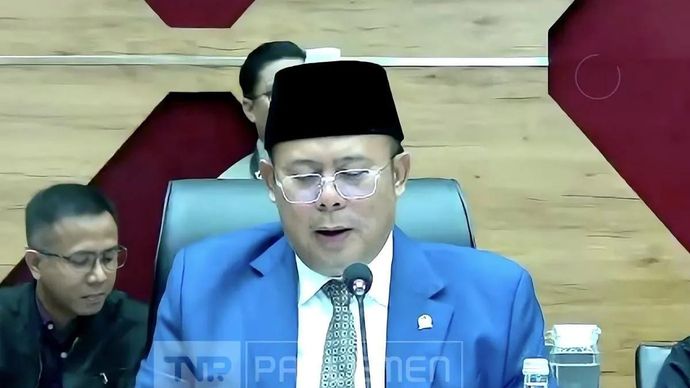 Tangkapan layar - Wakil Ketua DPR Cucun Ahmad Syamsurijal memimpin rapat penetapan pimpinan Komisi X DPR di kompleks parlemen, Senayan, Jakarta