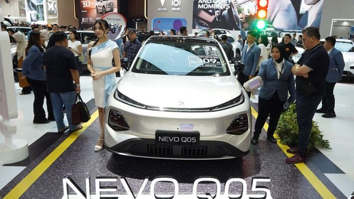 Changan Nevo Q05 menyumbanga 876 SPK selama GIIAS 202. (Foto: Dok/Istimewa) 