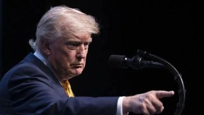 Presiden AS Donald Trump menggelar konferensi pers di Kompleks Kepresidenan sebagai bagian dari KTT NATO ke-36 para Kepala Negara dan Pemerintahan di Ankara, Turkiye, pada 8 Juli 2026