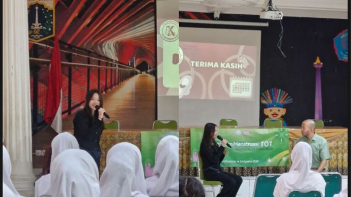 Kandi Initiative Ajak Siswi SMAN 84 Jakarta Kenali Tubuh dan Pahami Kesehatan Menstruasi
