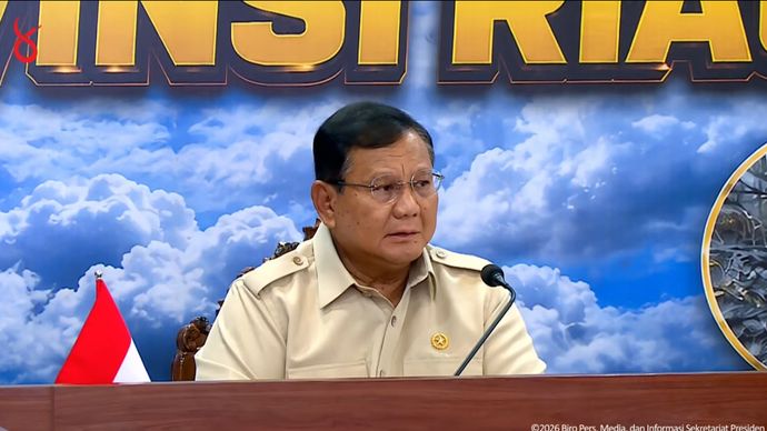 Prabowo Subianto rapat koordinasi Kebakaran Hutan (Karhutla)