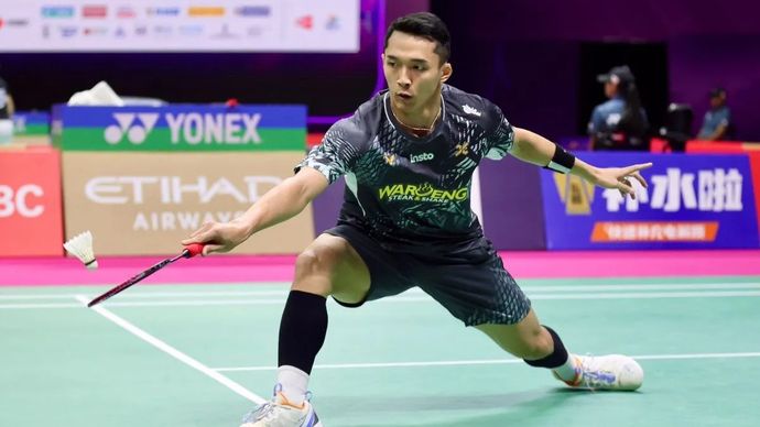 Tunggal putra Indonesia Jonatan Christie. 