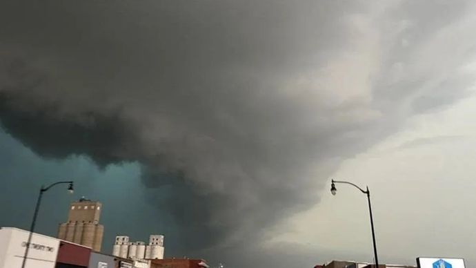 Ilustrasi - Tornado di Amerika Serikat. 