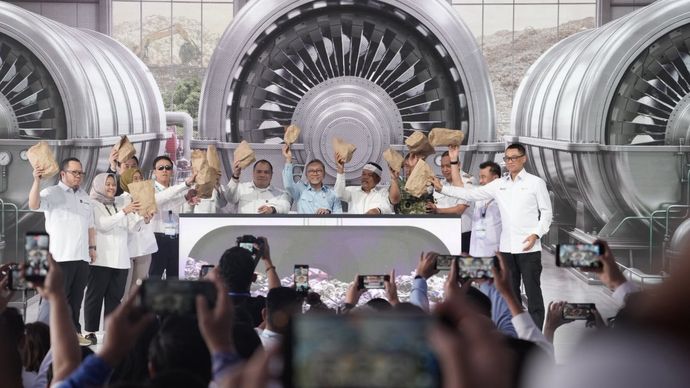 Danantara Indonesia melalui PT Danantara Investment Management (DIM) dan PT Daya Energi Bersih Nusantara (Denera) meresmikan pembangunan fasilitas Pengelolaan Sampah menjadi Energi Listrik (PSEL) di Ciketing Udik, Bantar Gebang, Kota Bekasi, Jawa Barat, Rabu, 26 Agustus 2026.
