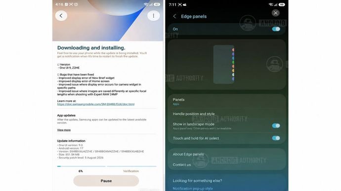 Samsung menggulirkan One UI 9 Beta 6 dengan sejumlah perbaikan bug serta fitur baru yang semakin memperkuat kemampuan kecerdasan buatan (AI). (Foto: Istimewa via GSM Arena)