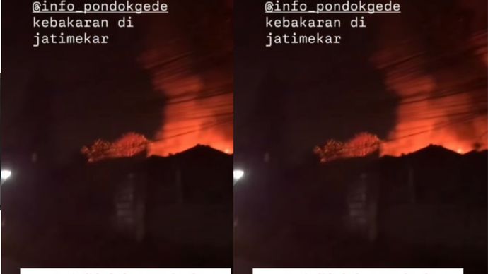Telah terjadi kebakaran sebuah bangunan di jalan raya Jatikramat, Jatiasih, Kota Bekasi. Pada jumat 28/08/26. Menurut informasi kebakaran terjadi tengah malam sekitar pukul 01:30 WIB