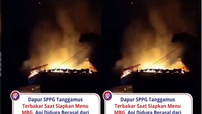 Lagi Siapkan Menu MBG, Dapur SPPG di Lampung Kebakaran