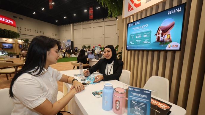 PT Bank Negara Indonesia (Persero) Tbk atau BNI menghadirkan fitur KPR Cermat dalam gelaran Danantara Housing Expo 2026. (Foto: Istimewa/BNI)