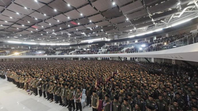 Ribuan eks anggota dan simpatisan JI yang tergabung dalam Garda Satya NKRI. 