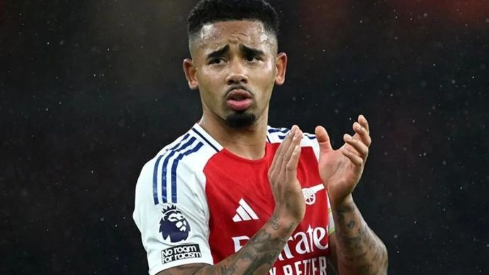 Penyerang Arsenal asal Brasil Gabriel Jesus.