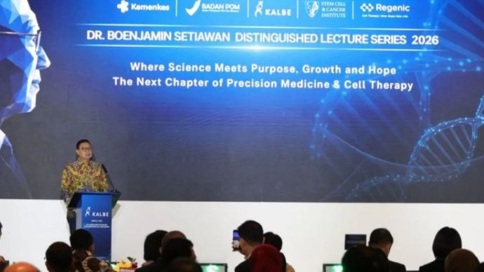 Kepala Badan Pengawas Obat dan Makanan (BPOM) Taruna Ikrar dalam Dr. Boenjamin Setiawan Distinguished Lecture Series (DBSDLS) 2026 di Jakarta, Sabtu (29/8/2026)