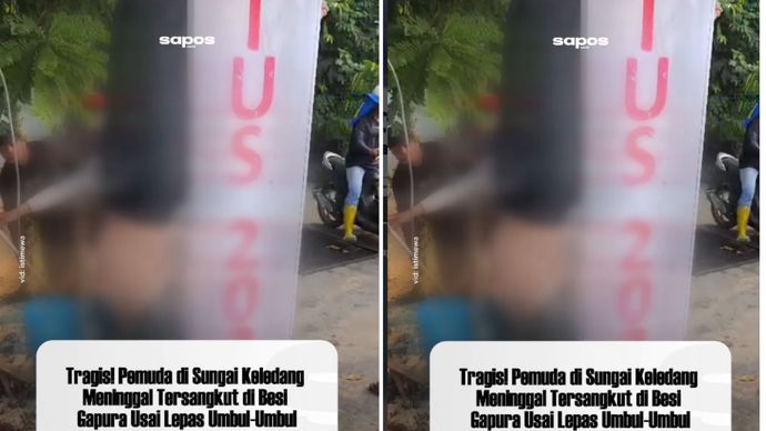 Warga Jalan Hasan Basri kawasan Jalan Bung Tomo, Kelurahan Sungai Keledang, Kecamatan Samarinda Seberang, dihebohkan oleh insiden tragis yang menimpa seorang pemuda bernama Muhammad Jahwari Febriyanto (24) pada Senin (31/8/2026) pagi sekitar pukul 07.45 WITA. Korban ditemukan tersangkut dengan posisi kepala menghadap ke bawah dan kedua kaki terjepit di besi gapura saat hendak melepas bendera serta umbul-umbul atas permintaan ketua RT setempat.