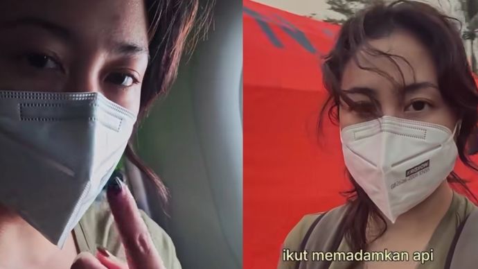 Sherina Munaf terbang ke Kalteng dan sebut bau asap Karhutla sudah tercium hingga ke pesawat