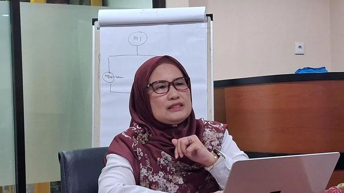 Deputi Bidang Penggerakan dan Peran Serta Masyarakat Kemendukbangga/BKKBN Wahyuniati dalam diskusi tentang peran TPK dalam distribusi MBG 3B di Jakarta