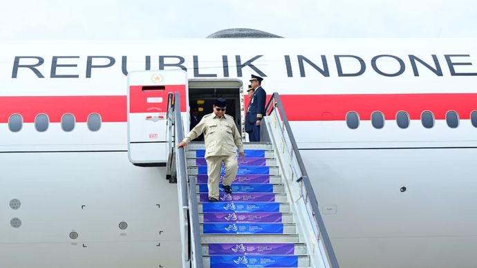 Presiden Prabowo tiba di Rusia