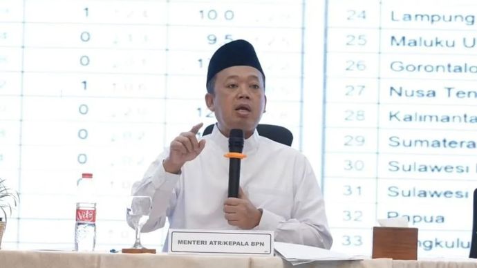 Menteri Agraria dan Tata Ruang/Kepala Badan Pertanahan Nasional (ATR/BPN), Nusron Wahid di Kudus, Jawa Tengah