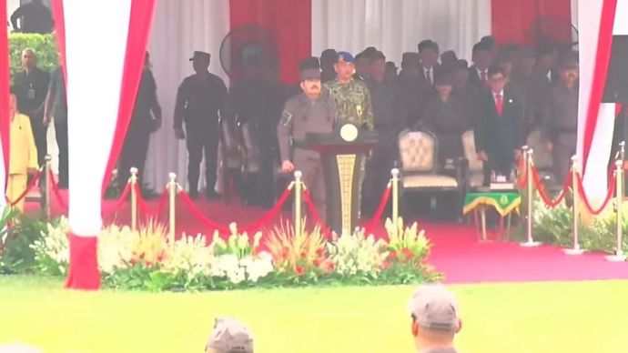 Tangkapan layar - Jaksa Agung ST Burhanuddin memimpin acara peringatan Hari Lahir Ke-81 Kejaksaan RI di Gedung Badiklat Kejaksaan RI, Jakarta Selatan