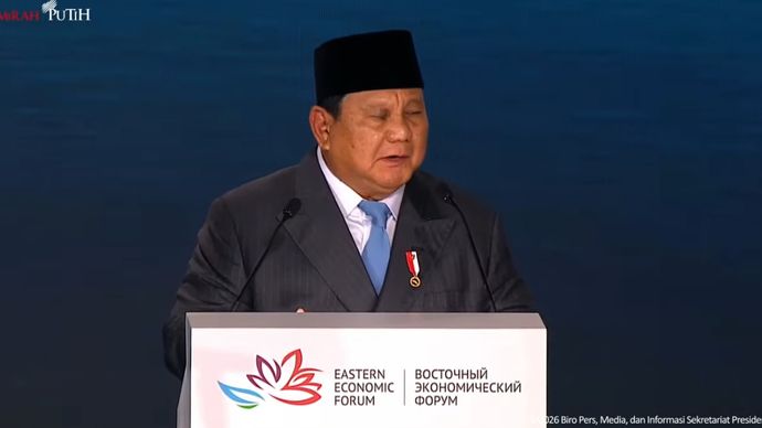 Prabowo Subianto di Eastern Economic Forum