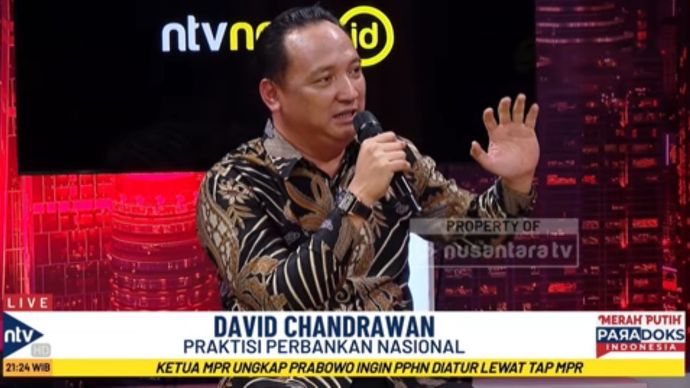 Praktisi Perbankan Nasional, David Chandrawan