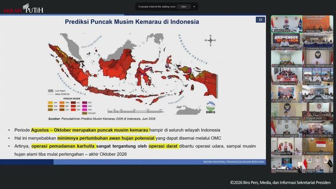 BNPB Komitmen Lanjutkan Operasi Pemadaman Karhutla Sampai Musim Hujan Datang.