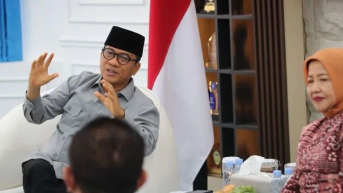 Menteri Desa dan Pembangunan Daerah Tertinggal (Mendes PDT) Yandri Susanto menerima audiensi Wakil Bupati (Wabup) Malang Lathifah Shohib di Kantor Kemendes PDT, Jakarta, Selasa, 8 September 2026.