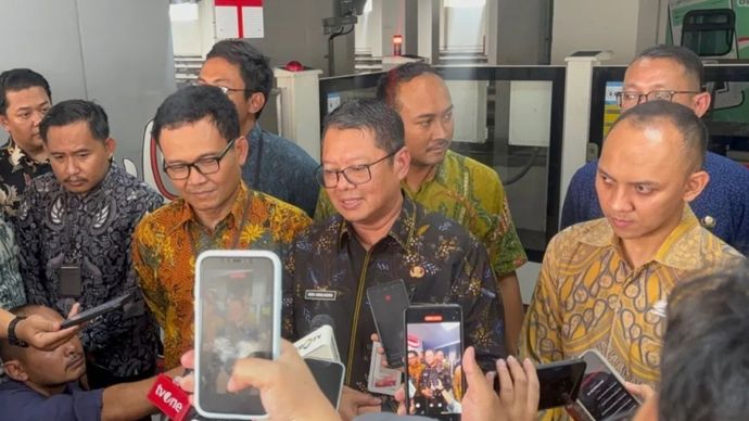 Kepala Dinas Perhubungan DKI Jakarta Budi Awaluddin saat dijumpai di Stasiun LRT Kelapa Gading