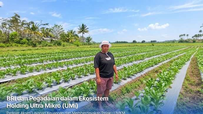 Dari Gadai Emas hingga KUR Mikro, Holding Ultra Mikro Bawa Mur Dwi Astuti Sukses Jadi Petani di Merauke.