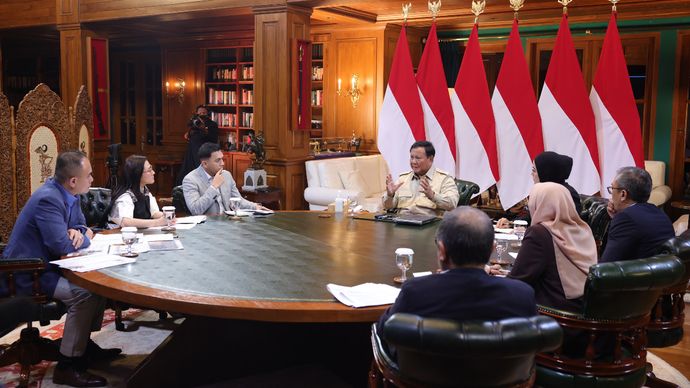 Prabowo dalam Program Presiden Prabowo Menjawab