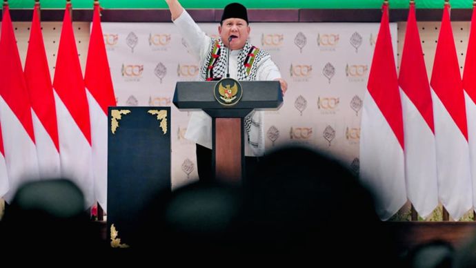 Prabowo Subianto di HUT Gontor