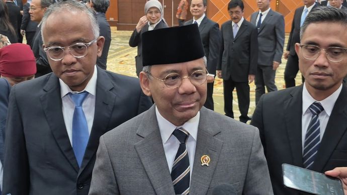 Menteri Keuangan (Menkeu) Suahasil Nazara menyampaikan keputusan mutasi dan promosi pejabat di lingkungan Kementerian Keuangan yang dilakukan sebelum dirinya menjabat tetap sah.