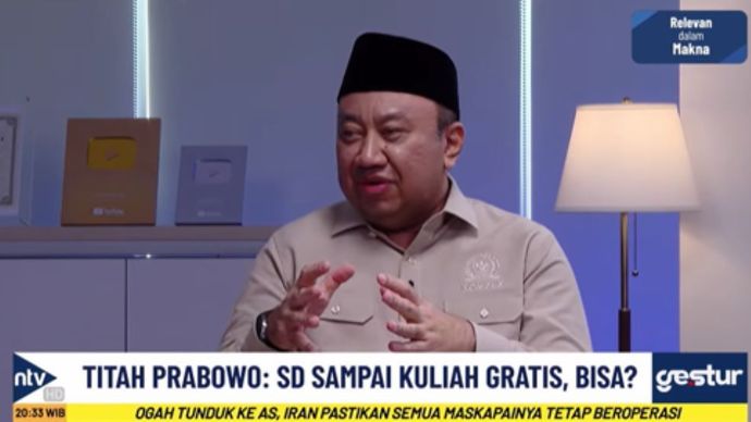 Wakil Ketua Komisi X DPR RI, Lalu Hadrian Irfani dalam program GESTUR di Nusantara TV