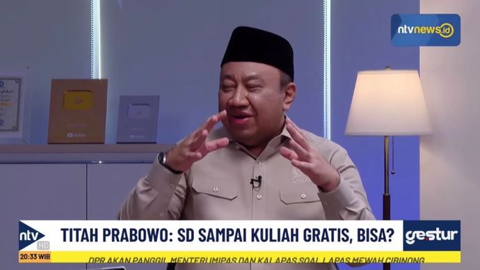 Wakil Ketua Komisi X DPR RI, Lalu Hadrian Irfani dalam program GESTUR di Nusantara TV